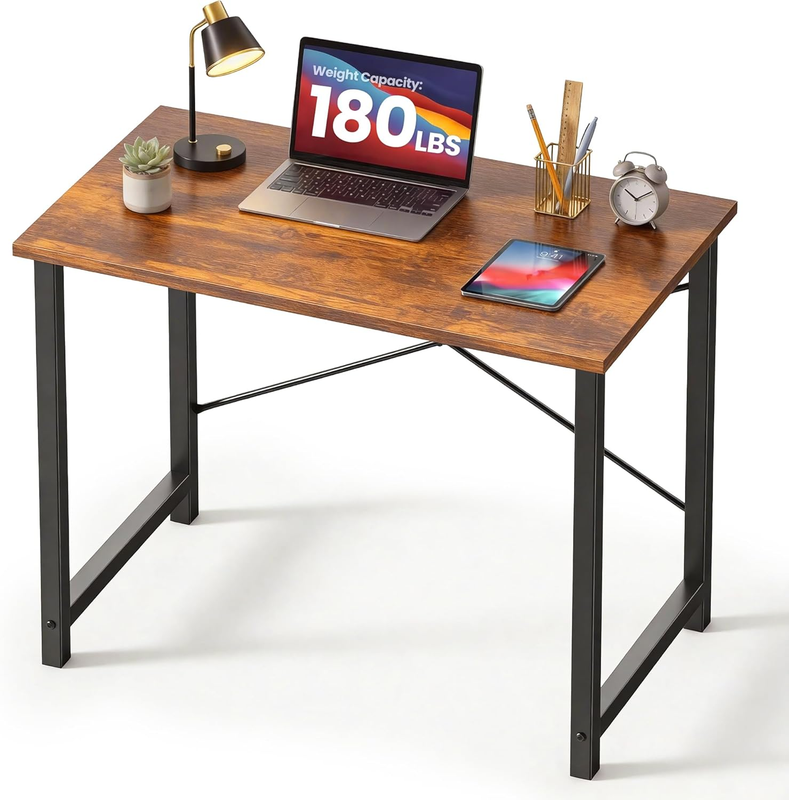 31in Computer Desk Home Office Study Writing Desk Rustic Brown8