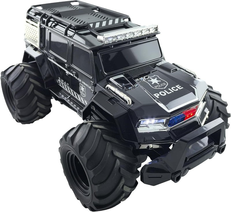 Amphibious 1:14 Waterproof RC Police Car with Lights for Kids Ages 6 124