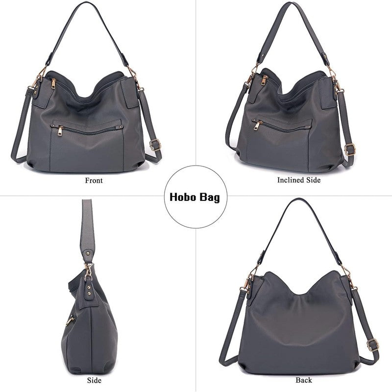 Women Large Crossbody Bag Shoulder Handbag Purse Wallet Set Hobo Tote4