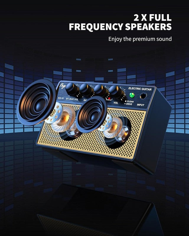 10W Mini Guitar Amp Rechargeable Bluetooth Electric Practice Amplifier1