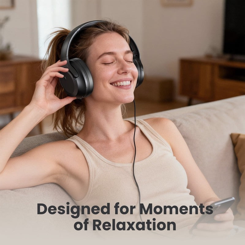 Noise Canceling Headphones, Wireless Bluetooth Headphones with Clear Mic, Comfor3
