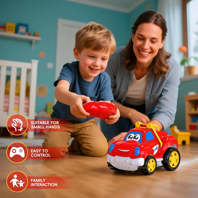 Toddler Remote Control Car Pickup Truck Toy for Kid Cartoon RC Vehicle for Toddl2