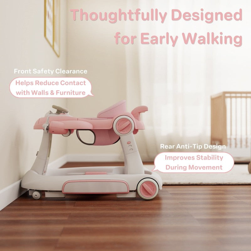 5-In-1 Musical Baby Walker with Wheels, Foldable Baby Walker for Boys Girls, Pin3