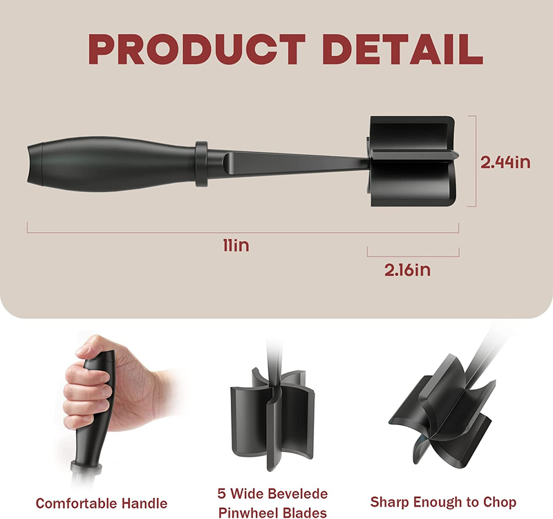 Meat Chopper Hamburger Grinder Ground Beef Smasher Nylon Kitchen Tool1