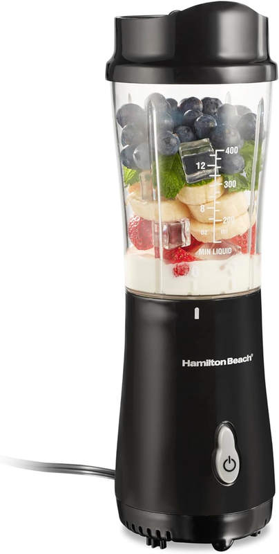 Portable Blender 14Oz BPA Free Cup & Lid, Stainless Steel Blades, Black 51101AG0