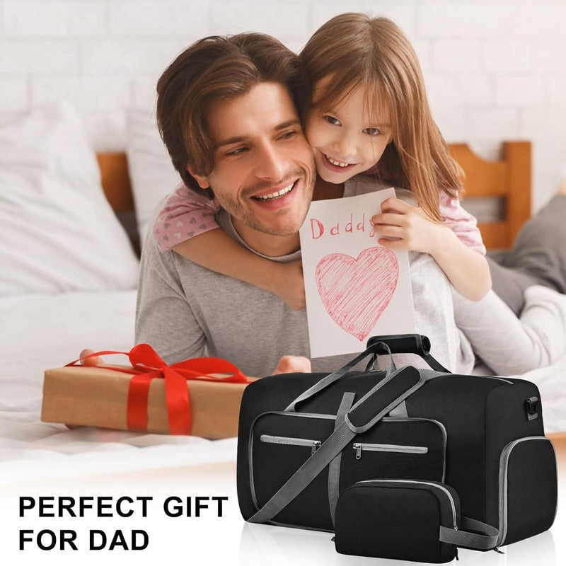 Duffle Bag Shoes Compartment Foldable Travel Waterproof Adjustable Strap Men5