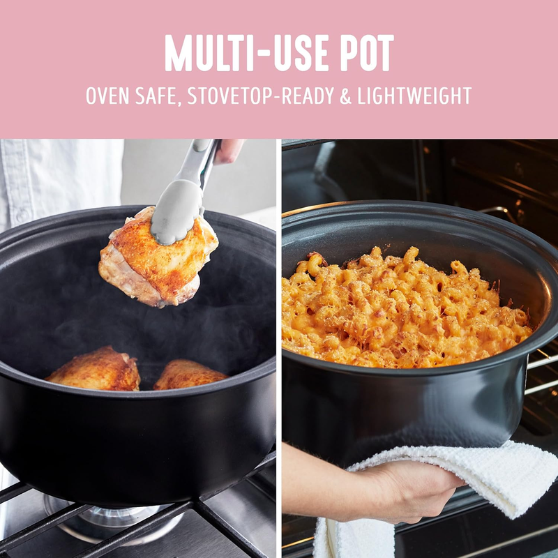 6QT Slow Cooker, Non-Toxic Pfas-Free Ceramic Nonstick Removable Interior Bowl, P7