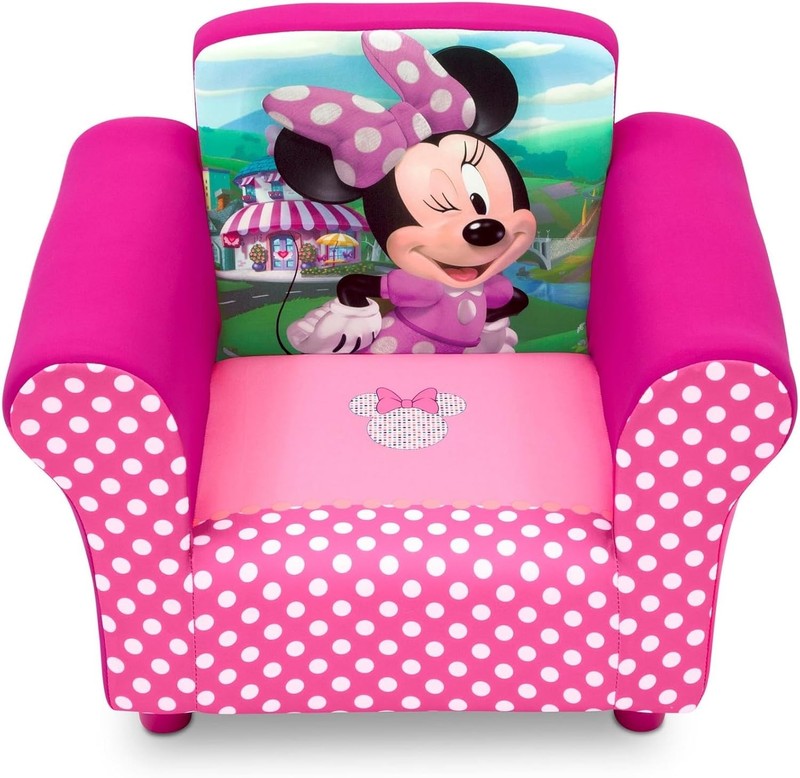 Kids Upholstered Chair, Minnie Mouse4