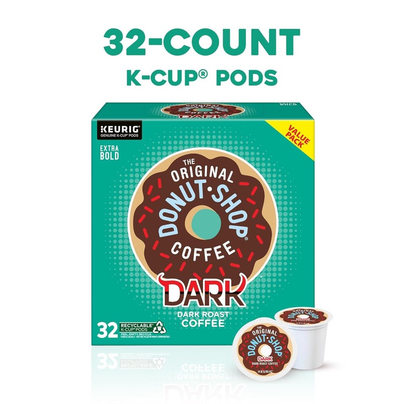 Dark, Keurig Single Serve K-Cup Pods, Dark Roast Coffee Pods, 32 Count1