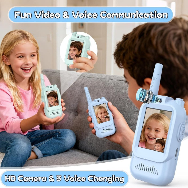 Kids Walkie Talkies 2 Pack Rechargeable Toy Radios Long Range Boys & Girls 3 51