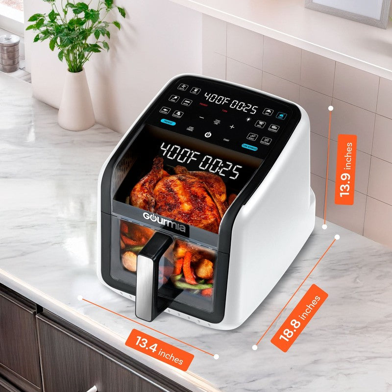 Panorama 7QT Digital Air Fryer with Holographic Display & 12 Presets8