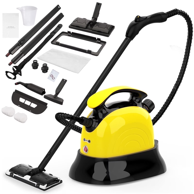 1500W Steam Mop Multi-Purpose Handheld Steam Cleaner with Accessories for Home0