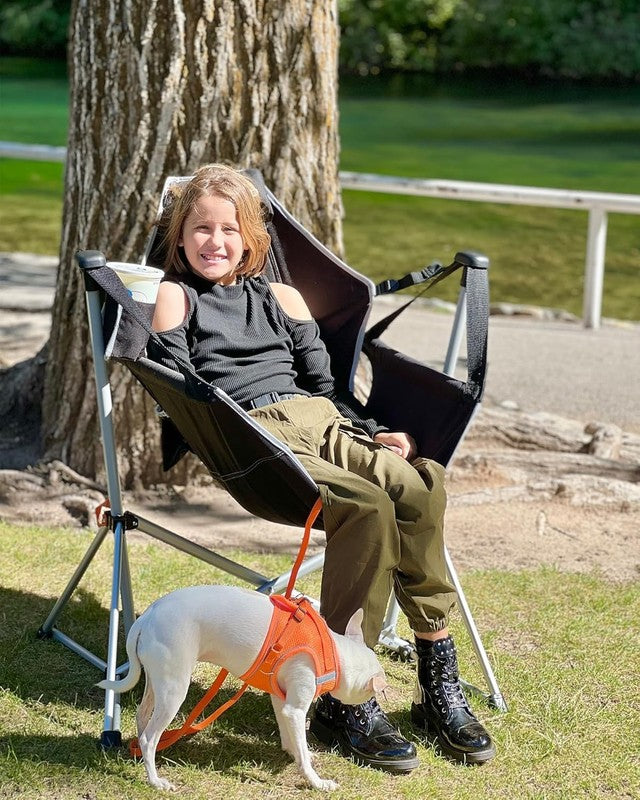 Oversized Hammock Camping Chair 400lb Folding Rocking Recliner Outdoor1