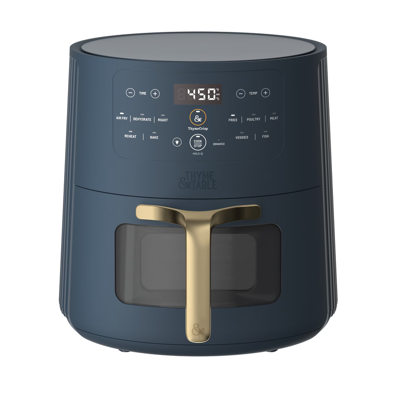 6QT Air Fryer, with Thymecrisp and Ceramic-Coated Nonstick Basket, Atlantic Blu0