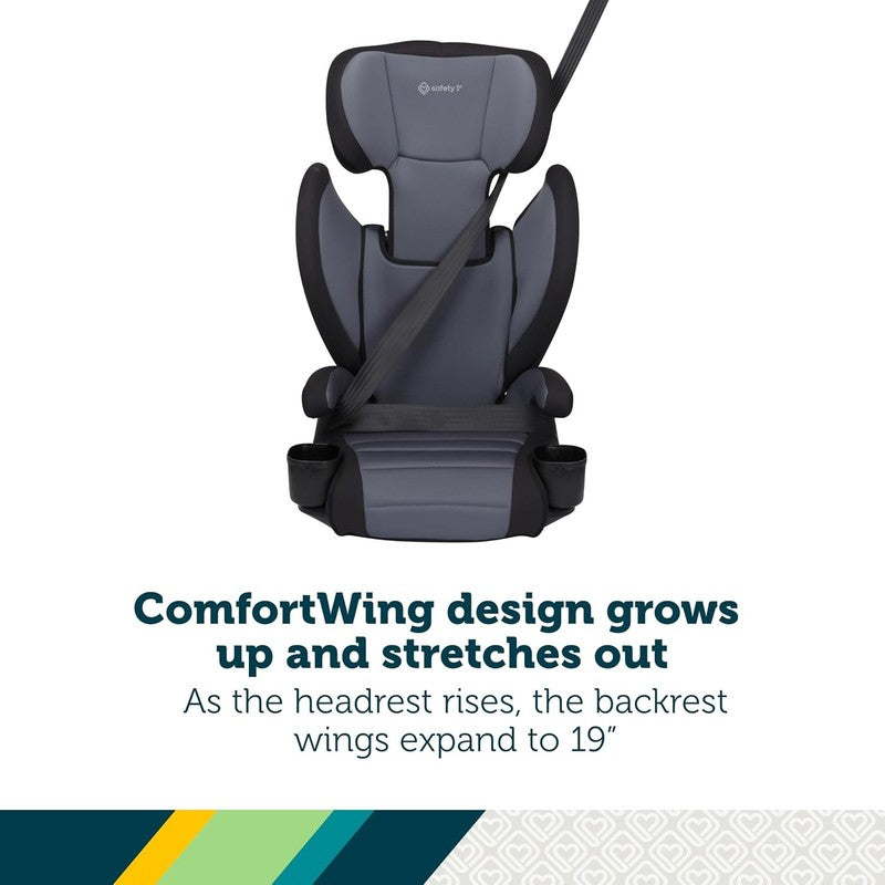 Grow & Go 2‑in‑1 High‑Back to Backless Booster Car Seat Black Sand2