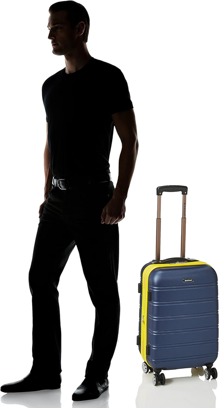 Melbourne Hardside Expandable Carry On Spinner Luggage 20" Navy Travel Bag9