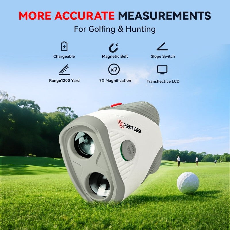 Laser Golf Range Finder, 7X Magnification Clear View 1200 Yards Laser Hunting Ra5