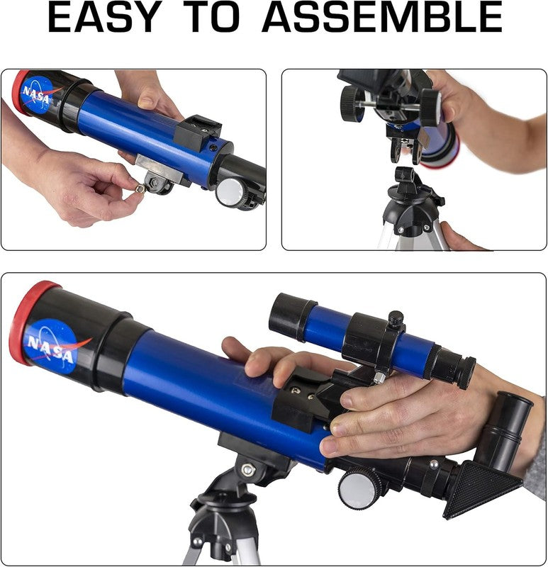 NASA Lunar Telescope for Kids – 90X Magnification, Includes Two Eyepieces, Table2