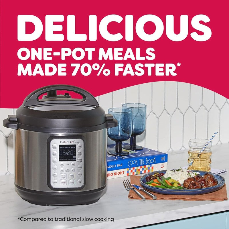 Duo Plus 9 in 1 Multicooker – Pressure Cooker, Slow Cook, Rice Maker, Steamer & 6