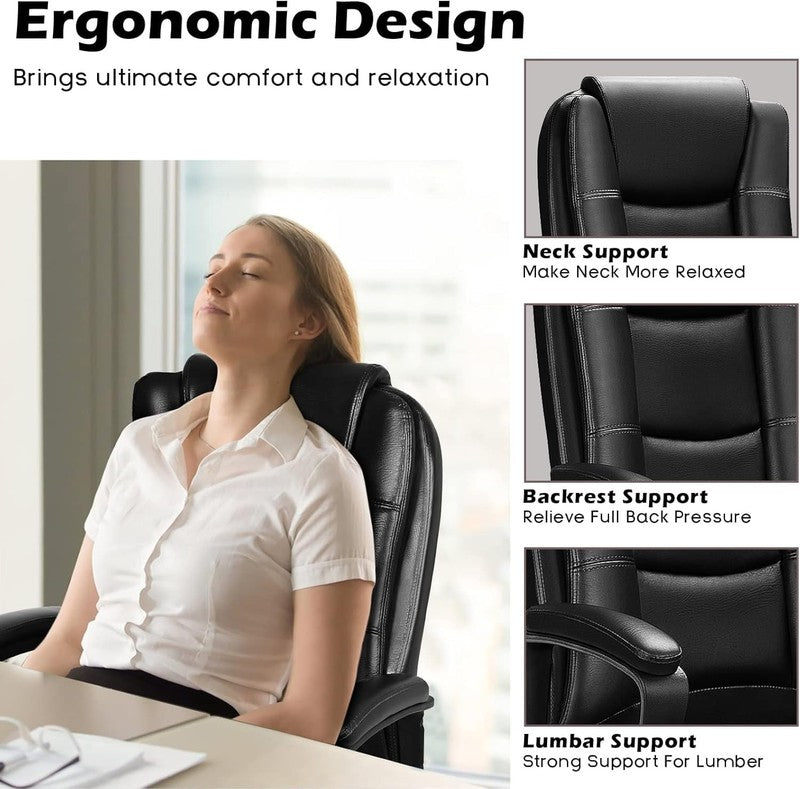 Big and Tall Home Office Computer Chair for Adults, High Back Desk Chair for Hea4