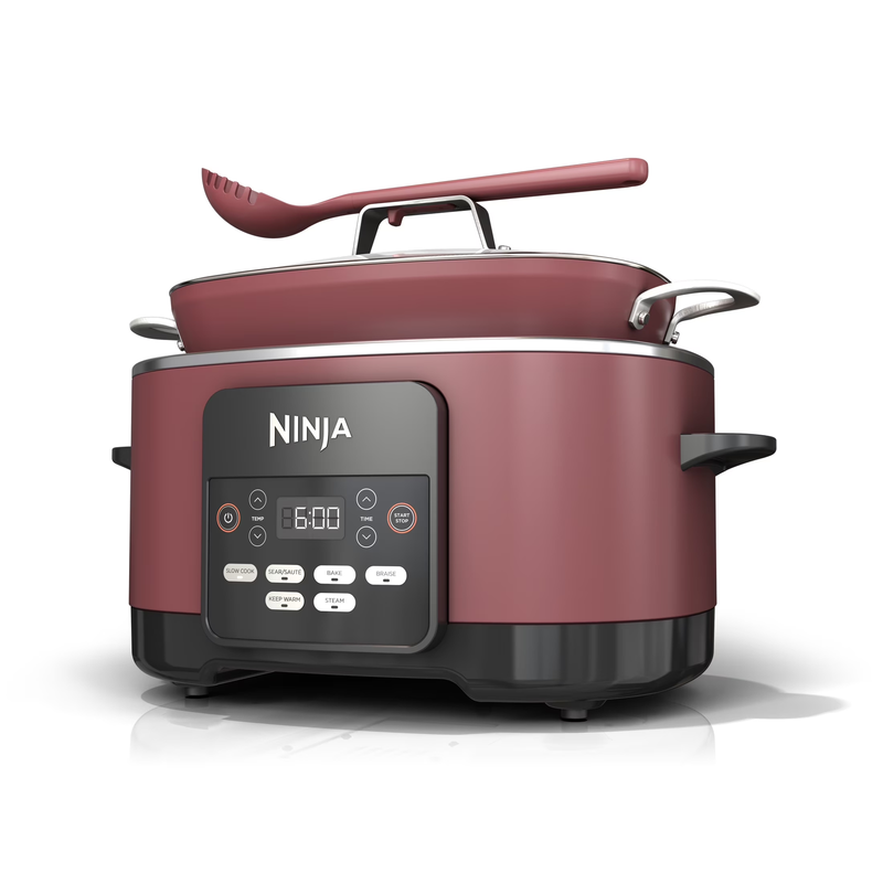Foodi Possible Cooker, 8.5 Quart, 6-In-1 Multi-Cooker, Slow Cooker, Steamer, Gla0