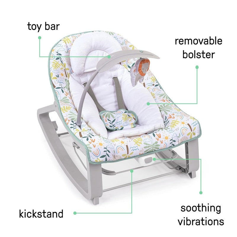 Keep Cozy 3 In 1 Grow with Me Vibrating Baby Bouncer Seat & Infant to Toddler Ro3