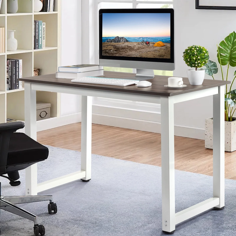 43.3in Wood Computer Desk Laptop Study Table Workstation Home Office Furniture0