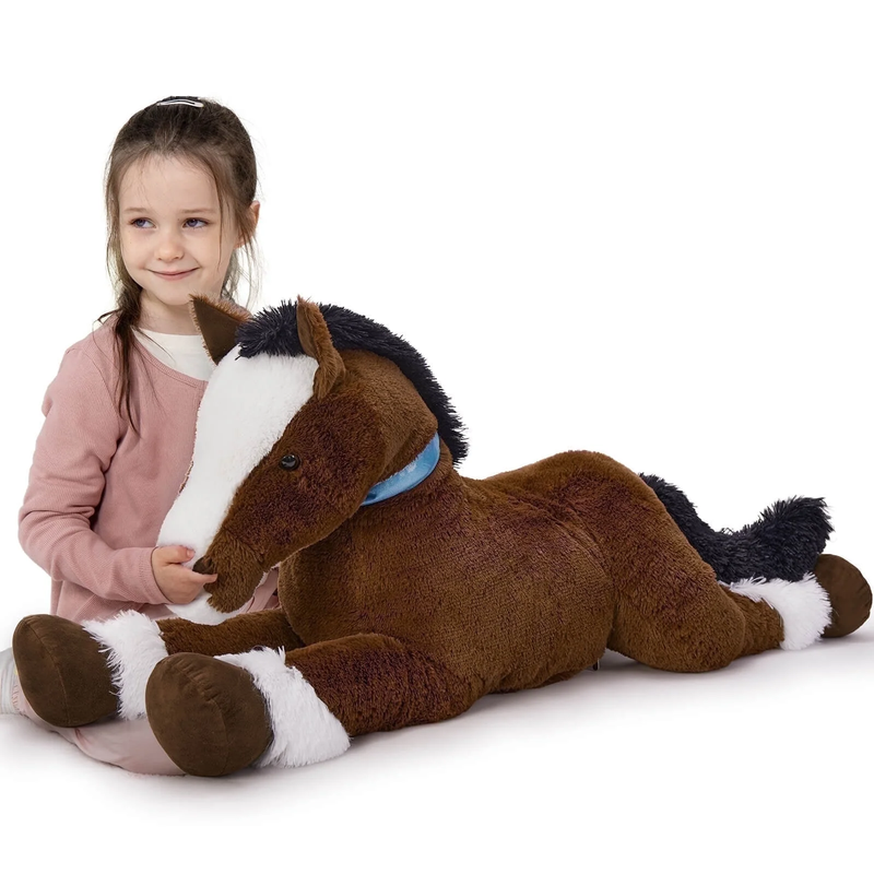 47" Giant Horse Stuffed Animal Large Stuffed Horse Plush Toy8