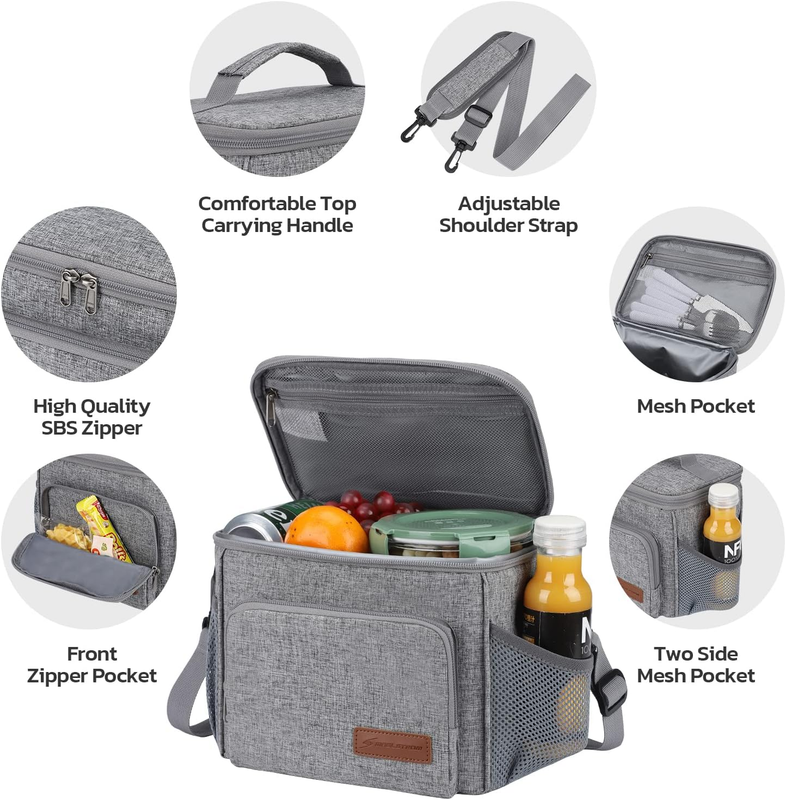 Insulated Lunch Bag for Men Women, Leakproof Cooler Lunch Tote Bag, Portable1