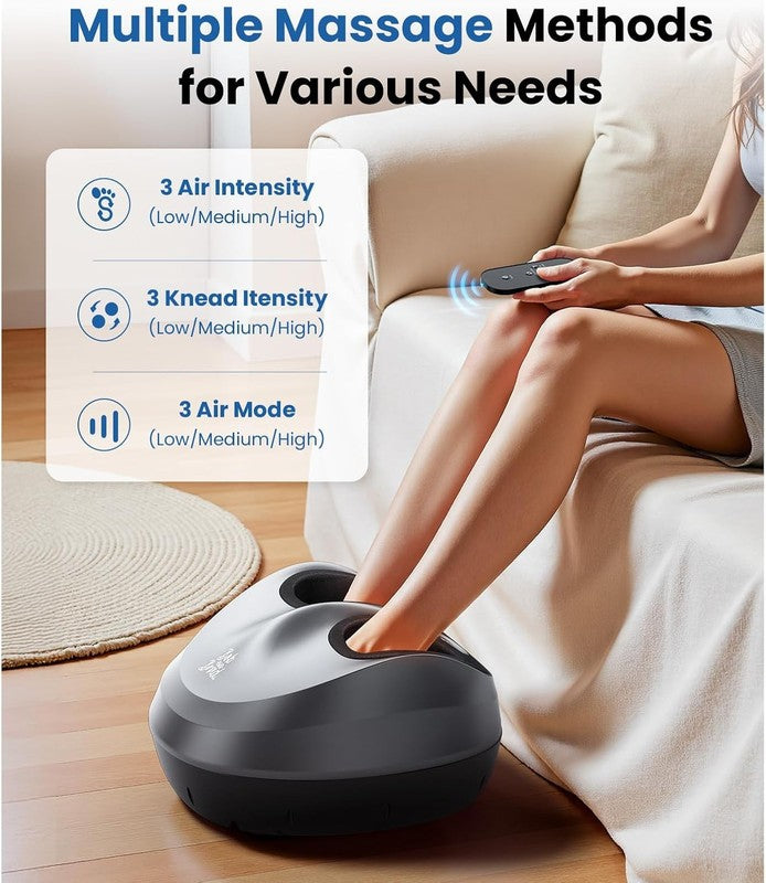 Foot Massager Machine with Heat and Remote, Fits up to Size 14, FSA Eligible HSA5