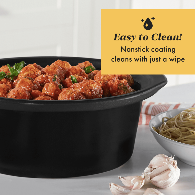 Manual 7 Quart Slow Cooker, Black3
