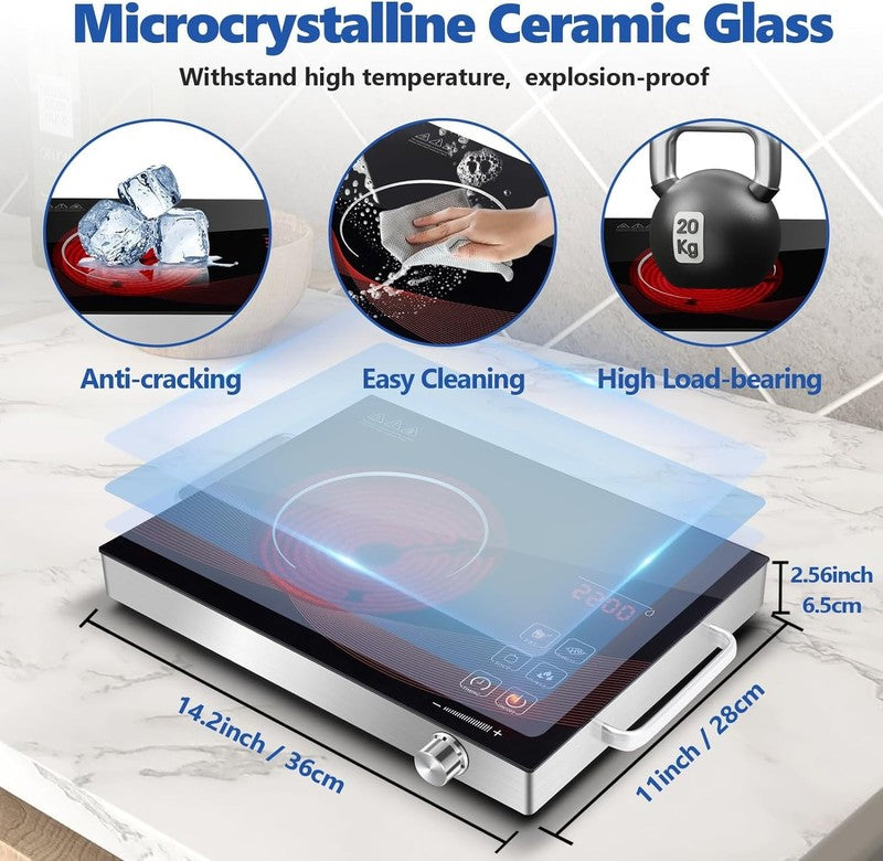 3500W Electric Ceramic Stove Hot Plate Infrared Induction Cooktop 110V1