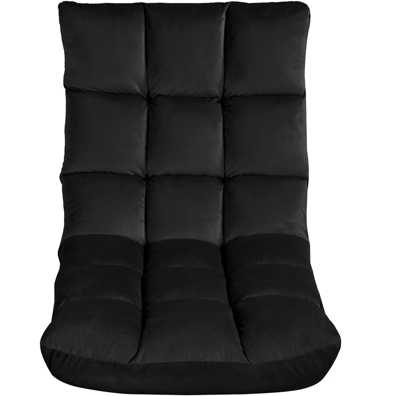 Floor Folding Gaming Chair Recliner 14 Position Adjustable Lazy Sleeper Black10
