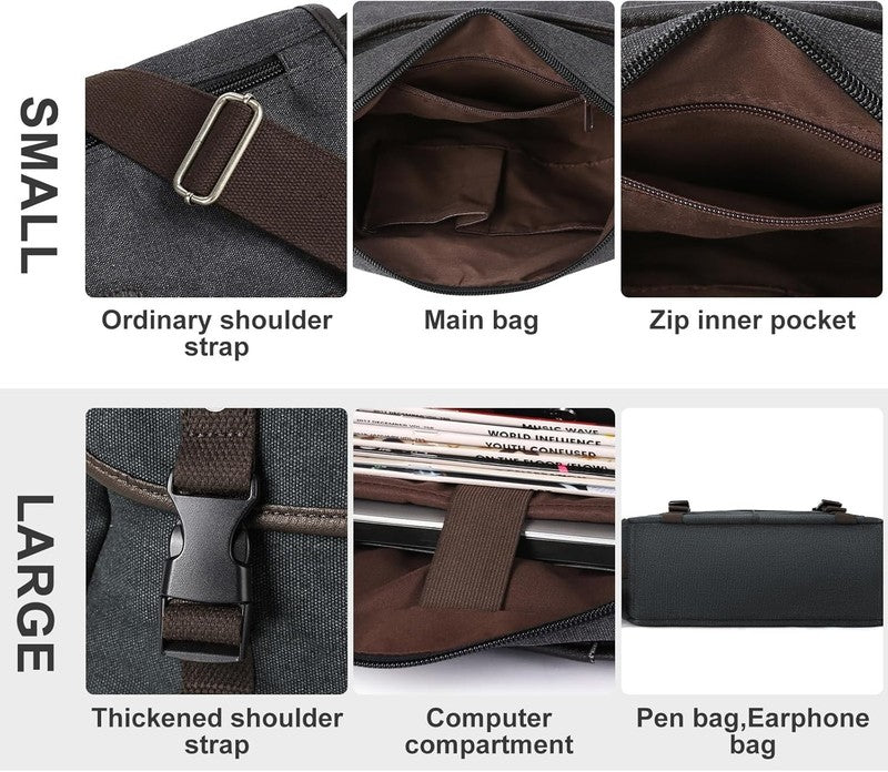Messenger Bag Men,Waterproof Crossbody Bag,Satchel Shoulder Bag | Waterproof3