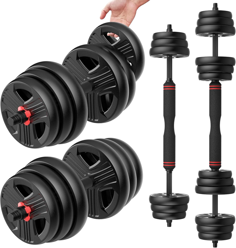 Versatile Adjustable Dumbbells Set 20Lbs for Home Gym - 2/3 in 1 Fitness10