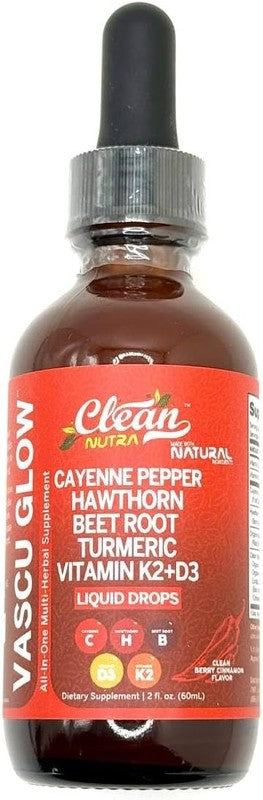 Cayenne Pepper Drops with Hawthorn, D3, K2, Turmeric & Ginseng - 1 Pack5