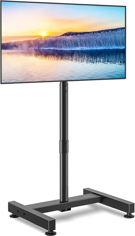 TV Floor Stand for 13–50" LCD LED Flat/Curved TVs, Height Adjustable Mount0