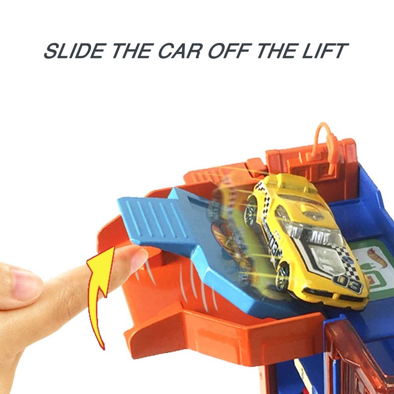 City Downtown Car Park Playset, Gift for Kids Ages 4 to 82