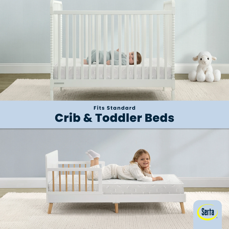 Sleeptrue Sparkling Sky 5" Dual-Sided Crib & Toddler Mattress - Sustainably Sour1