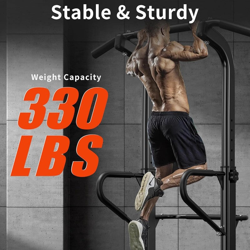 Power Tower Pull Up Bar and Dip Station, 11 Level Adjustable Home Gym Equipment3