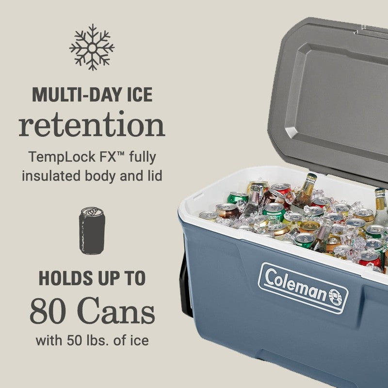 316 Series 100QT Hard Chest Wheeled Cooler, Lakeside Blue1