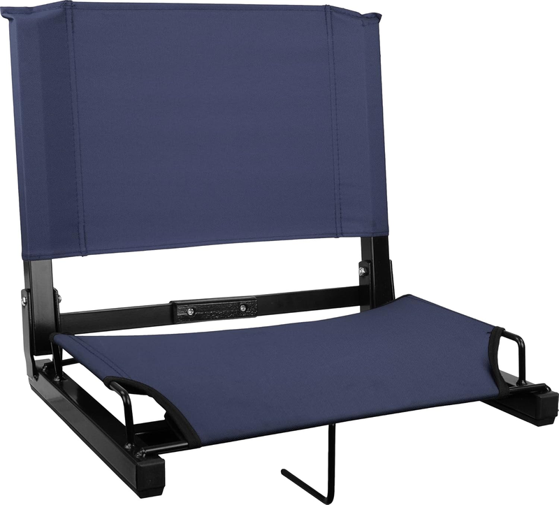 Bleacher Seat Chair w/ Back Support Cushion Wide & Regular Stadium Seat10