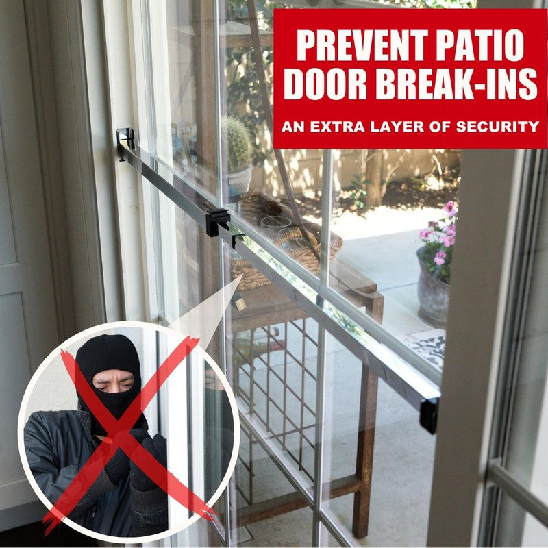 Sliding Door Security Bar-Child Proof Sliding Door Lock Bar with anti Lift Lock 1