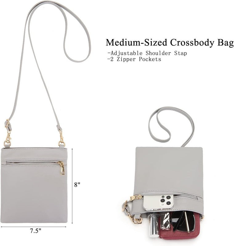 Women Large Crossbody Bag Shoulder Handbag Purse Wallet Set Hobo Tote2