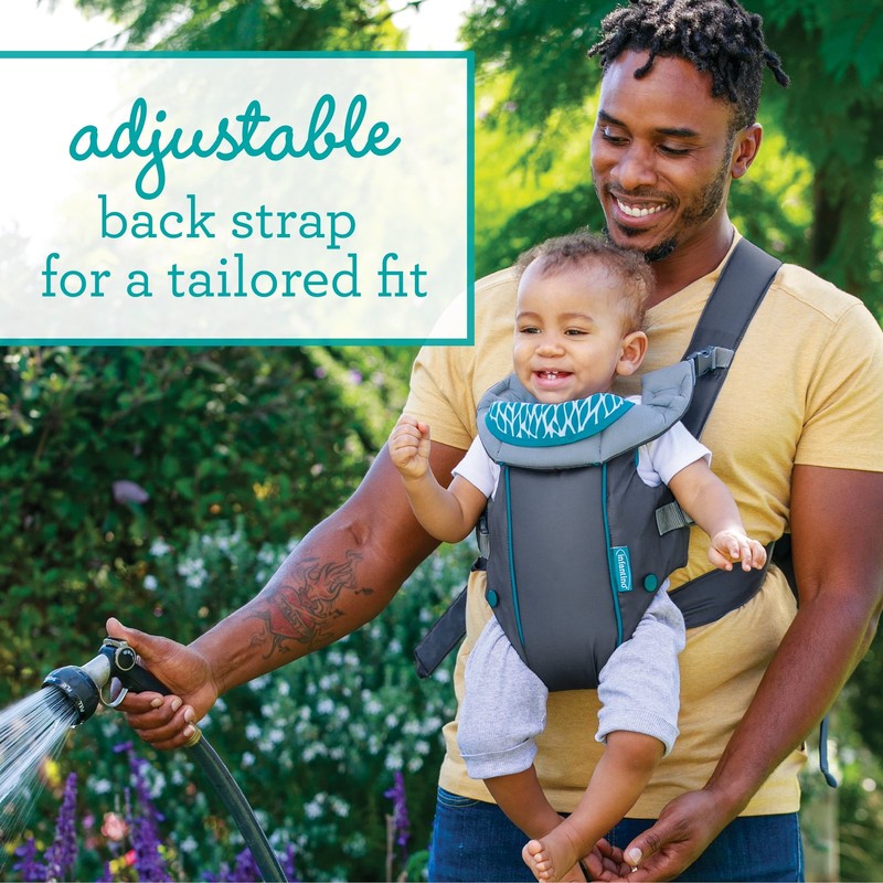 Swift Classic Baby Carrier with Wonder Cover Bib, 2-Position, 7-26Lb, Gray6