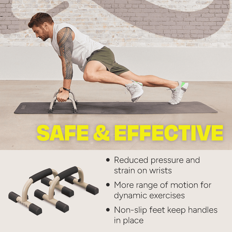 by Chris Hemsworth Push up Handles, Push up Bars + 3-Month Membership3