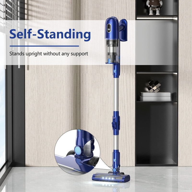 Cordless Vacuum Cleaner, 30Kpa/45Min/7 In 1 Stick Vacuum with Foldable Pole, P16