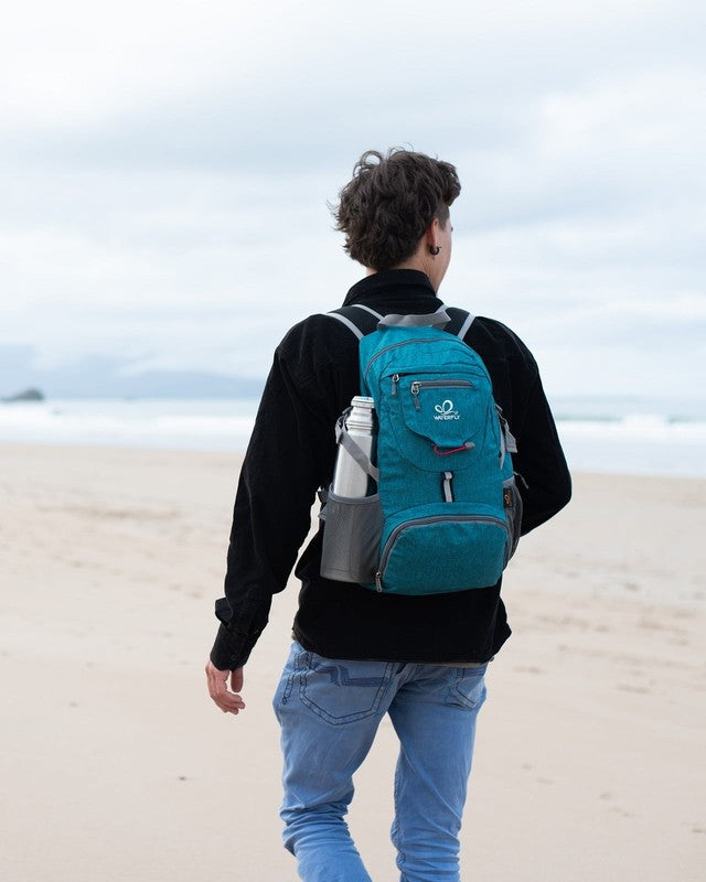 Unisex 20L Small Foldable Packable Travel Hiking Backpacks Daypack,Teal Blue6