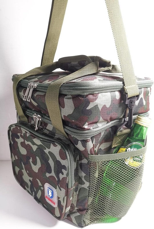Double Decker Tactical Insulated Lunch Bag 14L Camo Cooler6
