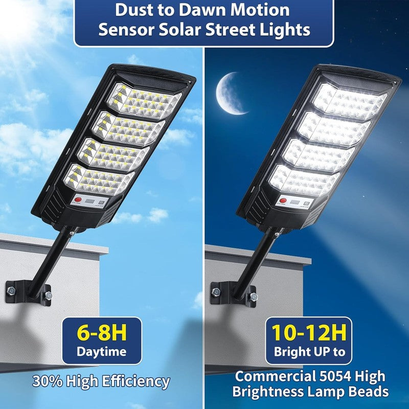 20000LM Solar Street Lights 2 Pack, Waterproof Motion Sensor LED Flood Lights2